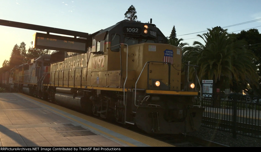 UP 1092 Leads the Mission Bay Local